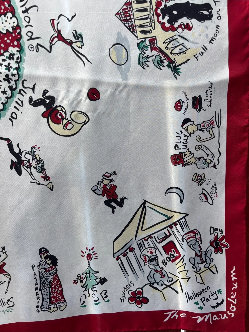 Stanford University 100%Silk Scarf Size 35x35